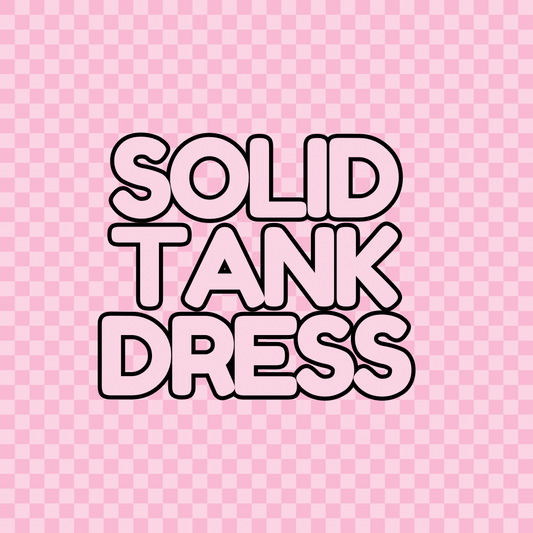 Solid Tank Dress