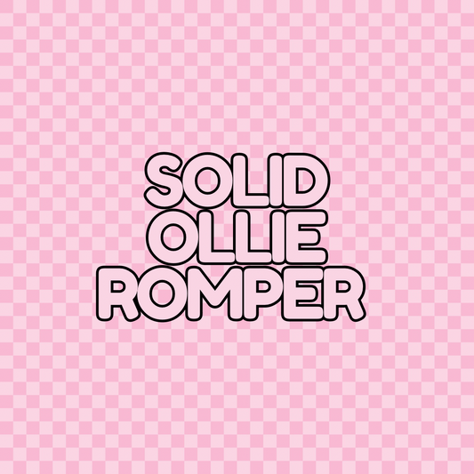 Solid Ollie Romper