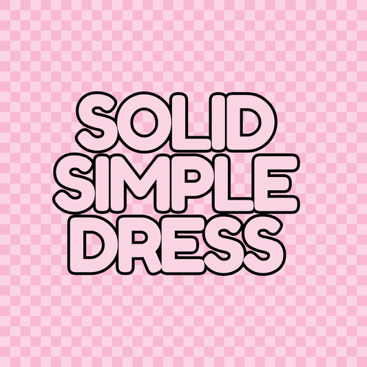 Solid Simple Dress