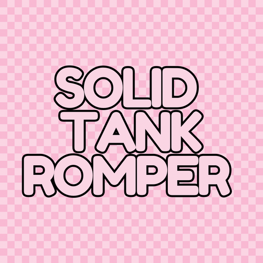 Solid Tank Romper